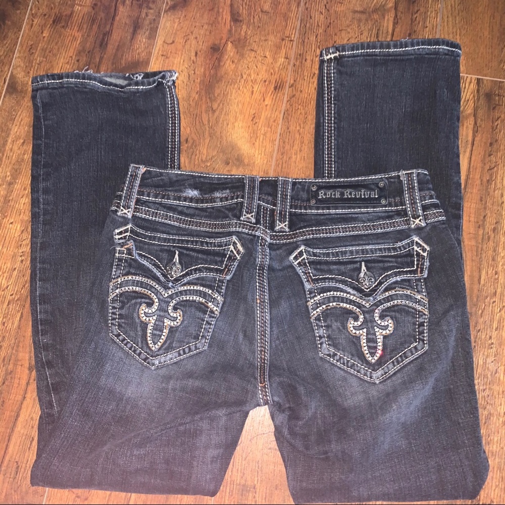 Rock revival bootcut jeans black women’s 31